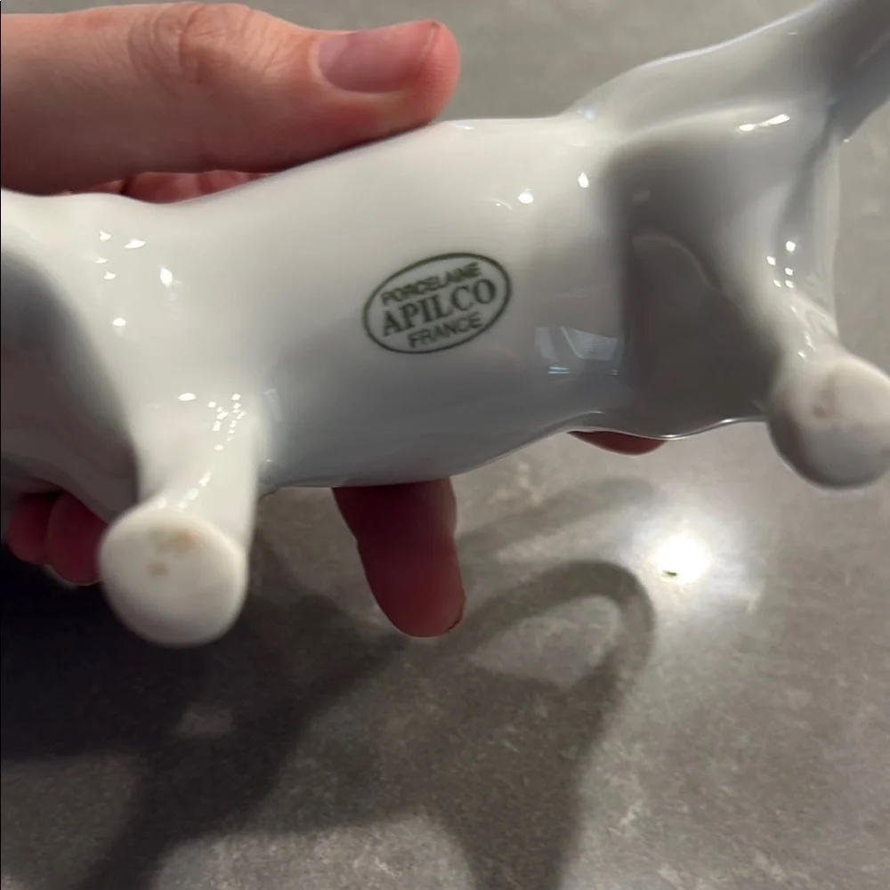 Apilco White Ceramic Cow Creamer